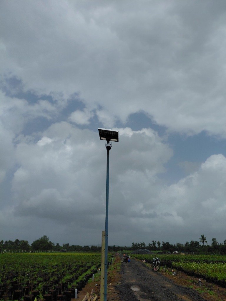 Solar CCTV Pole in Farmland Vandarvela